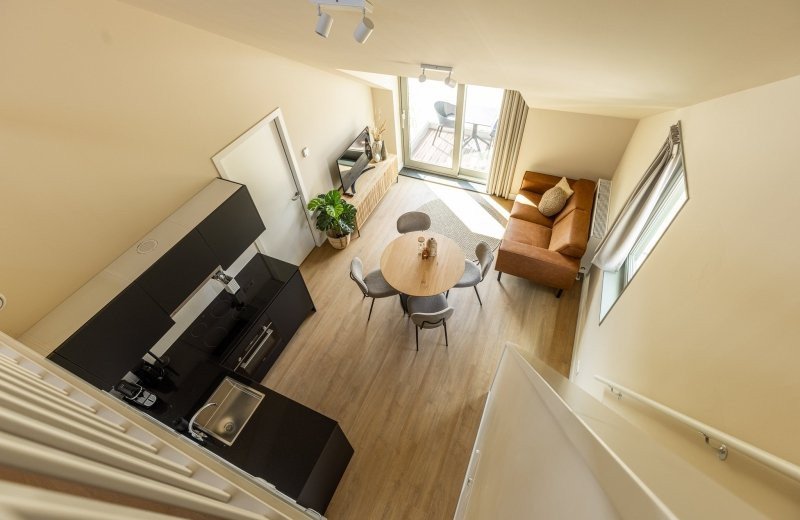 Apartment mit Loft und Balkon